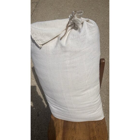 Vintage Burlap Farm Bureau Feed Bag Farm Long Pillow Farmhouse Sack Timothy Rare - Picture 2 of 2